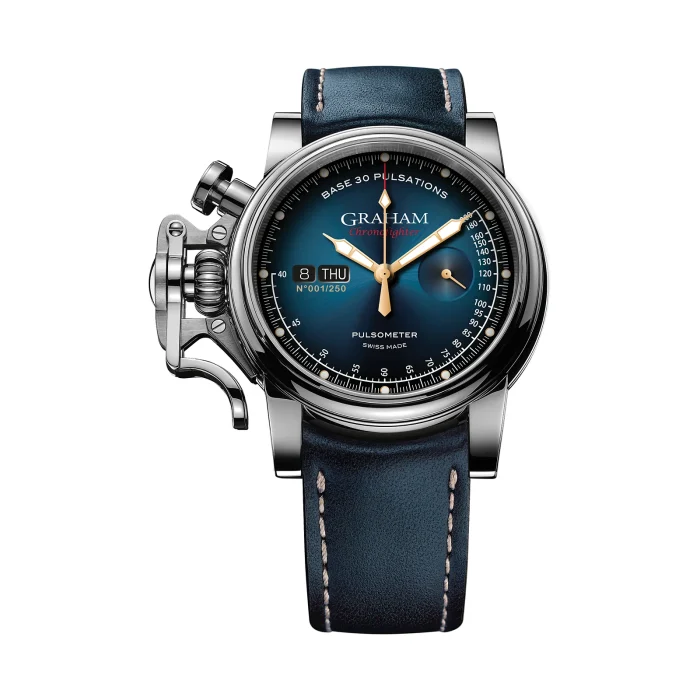 Graham Chronofighter Vintage Pulsometer Limited Edition Blue Dial