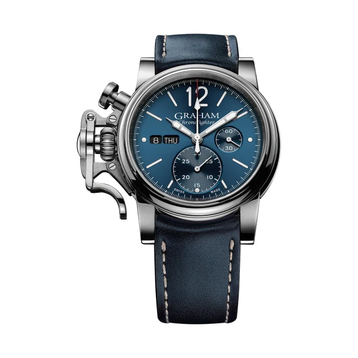 Graham Chronofighter Vintage 44mm Blue Dial