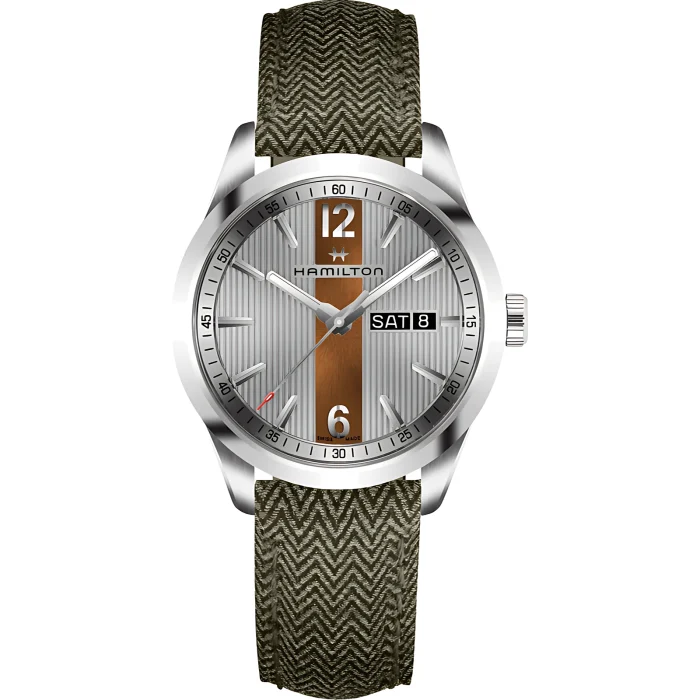 Hamilton Broadway Day Date Quartz 40mm Grey Dial